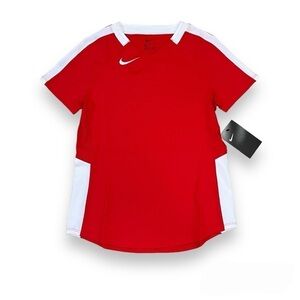 NEW Girls Youth Nike‎ Short Sleeve Volleyball Jersey Training Shirt M Red CQ8710